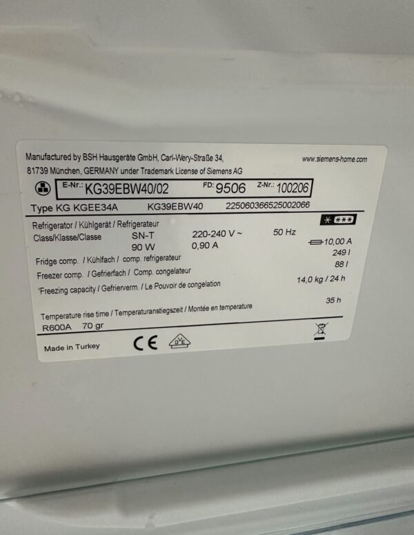 Siemens kyl/frys A+++ - Bild 2