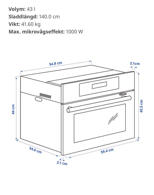 KULINARISK 
Kombi mikrovågsugn med varmluft - Bild 3