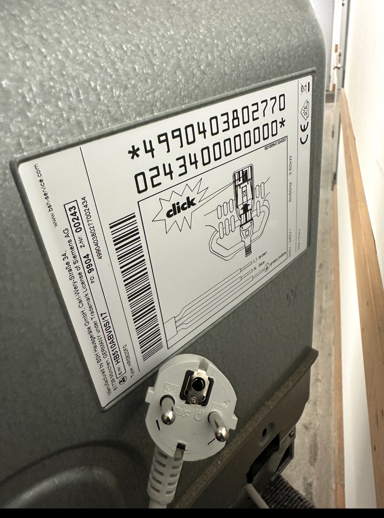 Siemens inbyggnadsugn – Vit, mycket fint skick - Bild 2