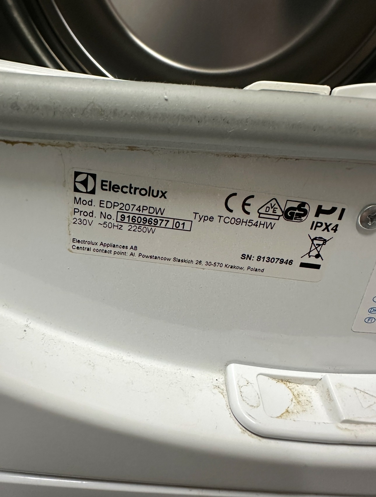Electrolux torktumlare – FlexCare - Bild 3