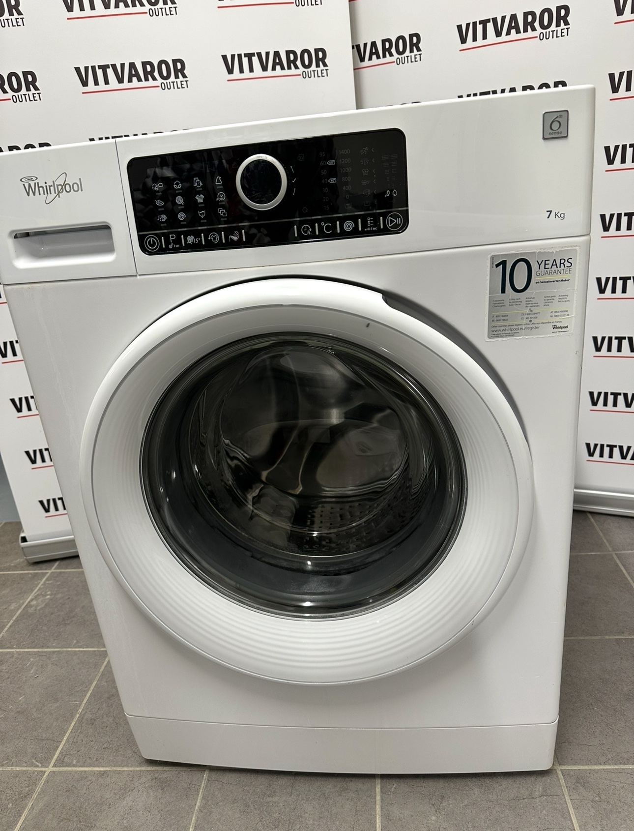 Whirlpool tvättmaskin 7 kg – FSCR70411 (6th Sense) - Bild 3