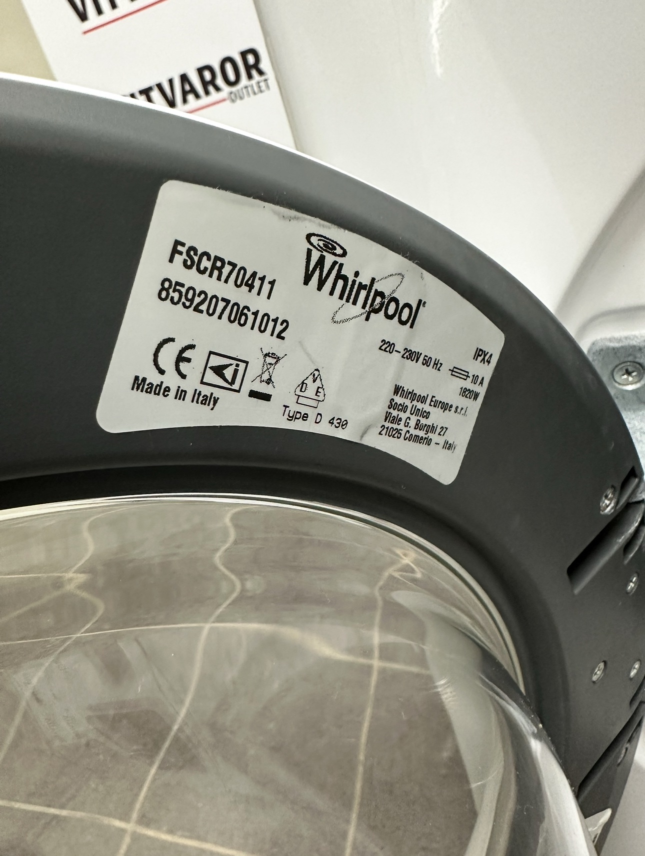 Whirlpool tvättmaskin 7 kg – FSCR70411 (6th Sense) - Bild 6