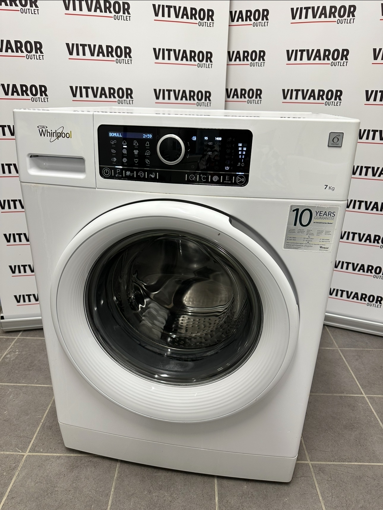 Whirlpool tvättmaskin 7 kg – FSCR70411 (6th Sense) - Bild 8