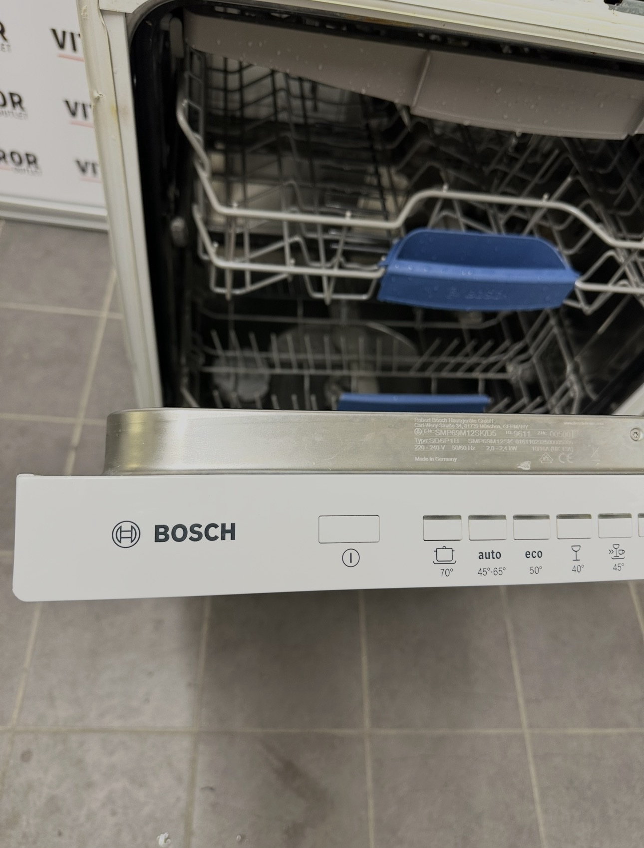 Bosch integrerad diskmaskin – 60 cm – Zeolith – Begagnad - Bild 5
