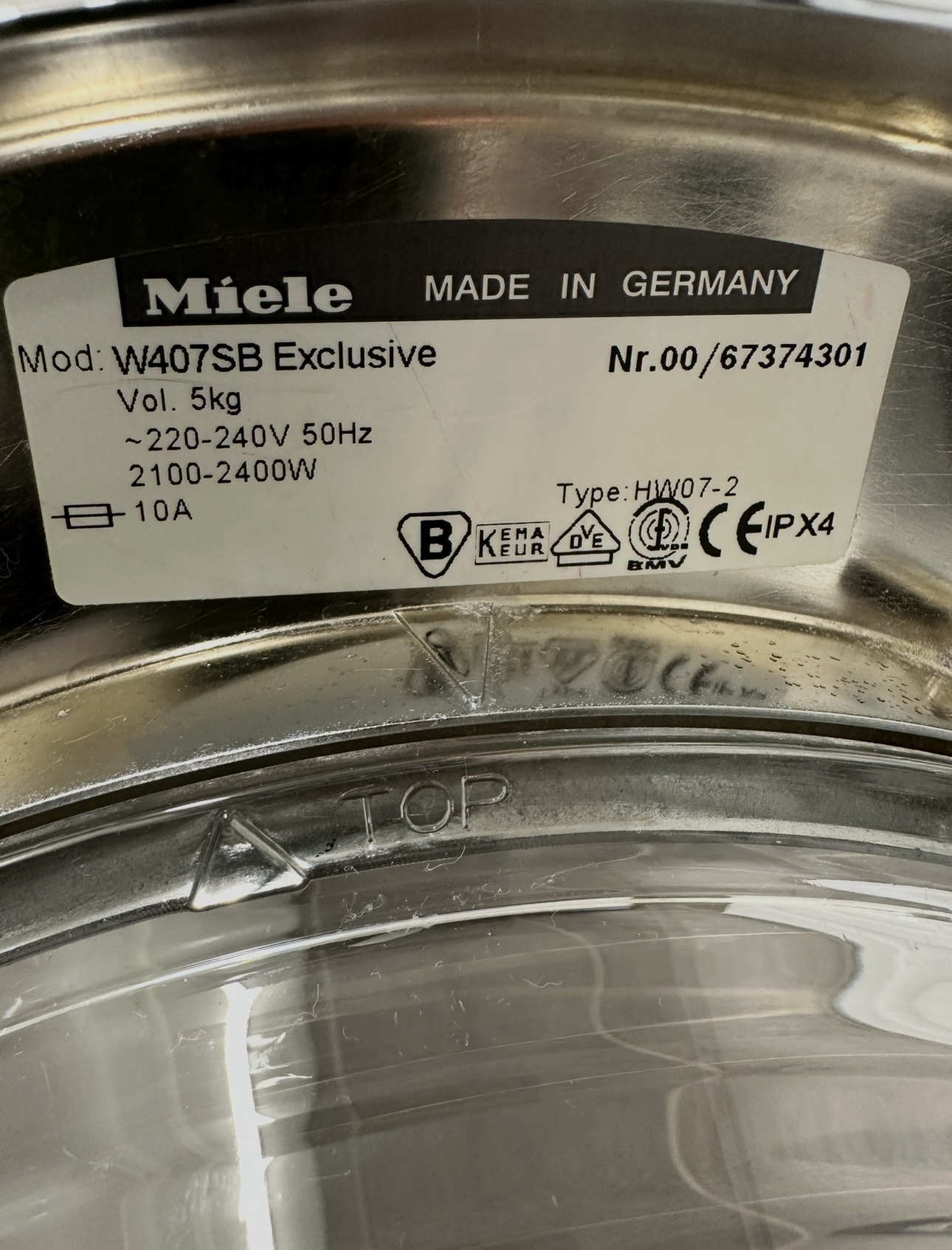 Miele Tvättmaskin W407SB Exclusive – Kvalitet från Tyskland - Bild 5