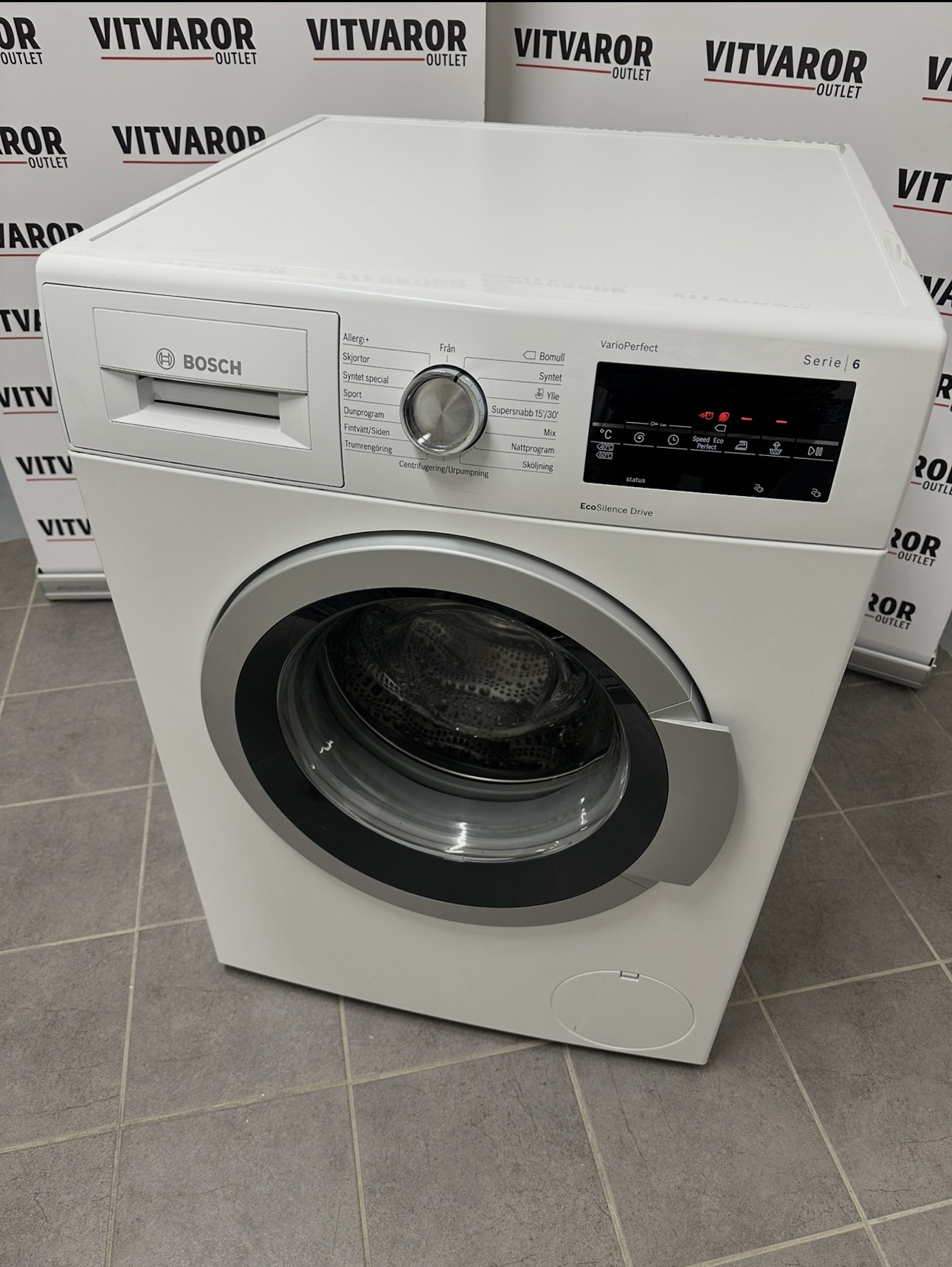 Bosch Serie 6 tvättmaskin 9 kg | EcoSilence Drive | 2800 kr