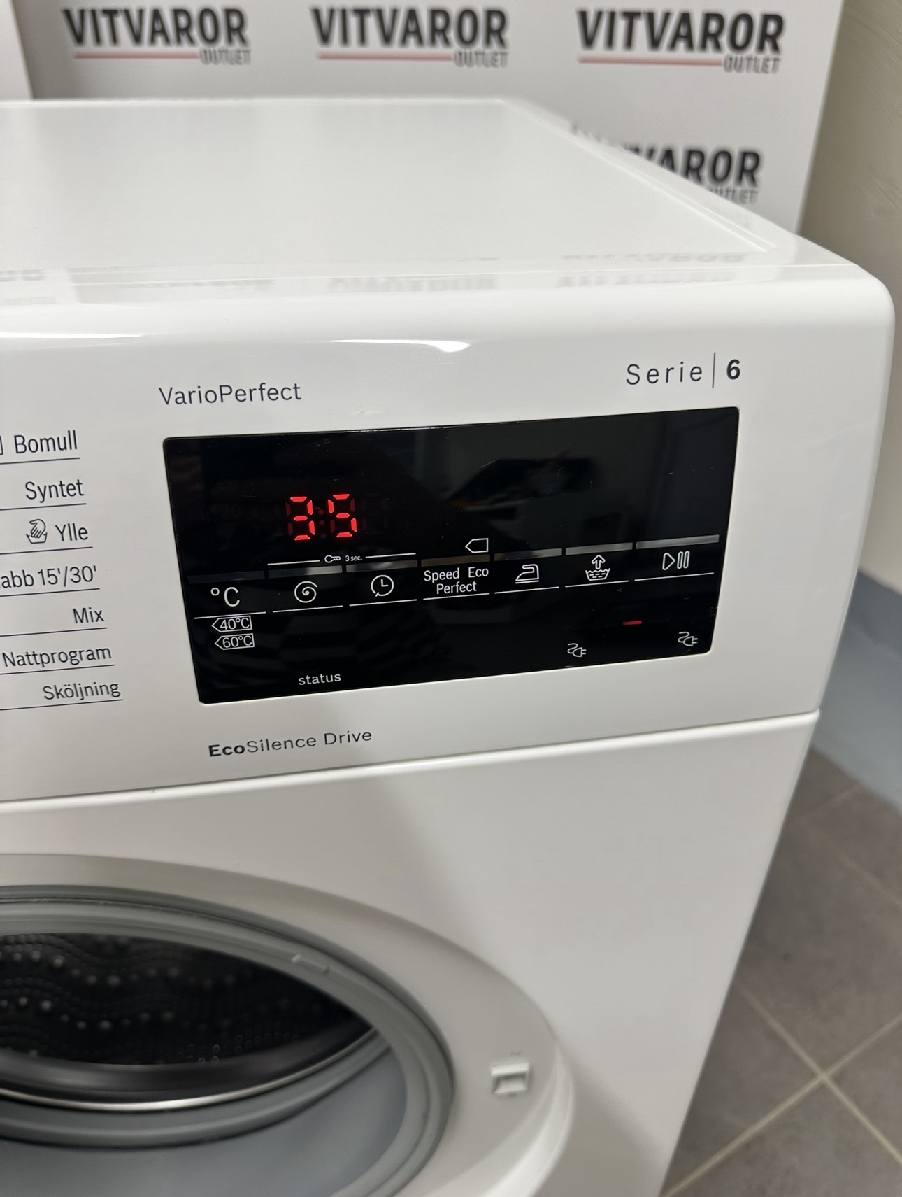 Bosch Serie 6 tvättmaskin 9 kg | EcoSilence Drive | 2800 kr - Bild 6