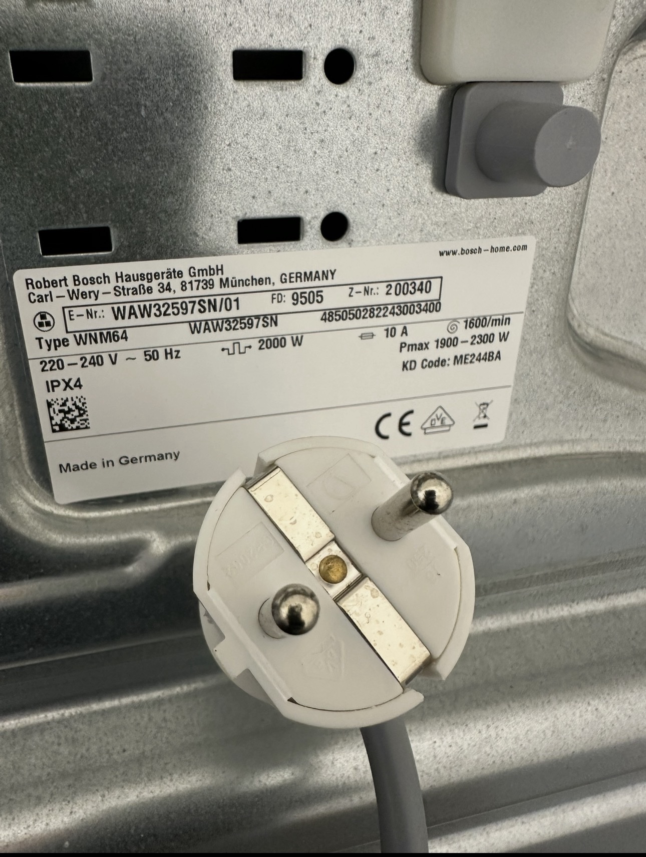 Bosch Serie 8 Tvättmaskin – 8 kg – 1600 rpm - Bild 3