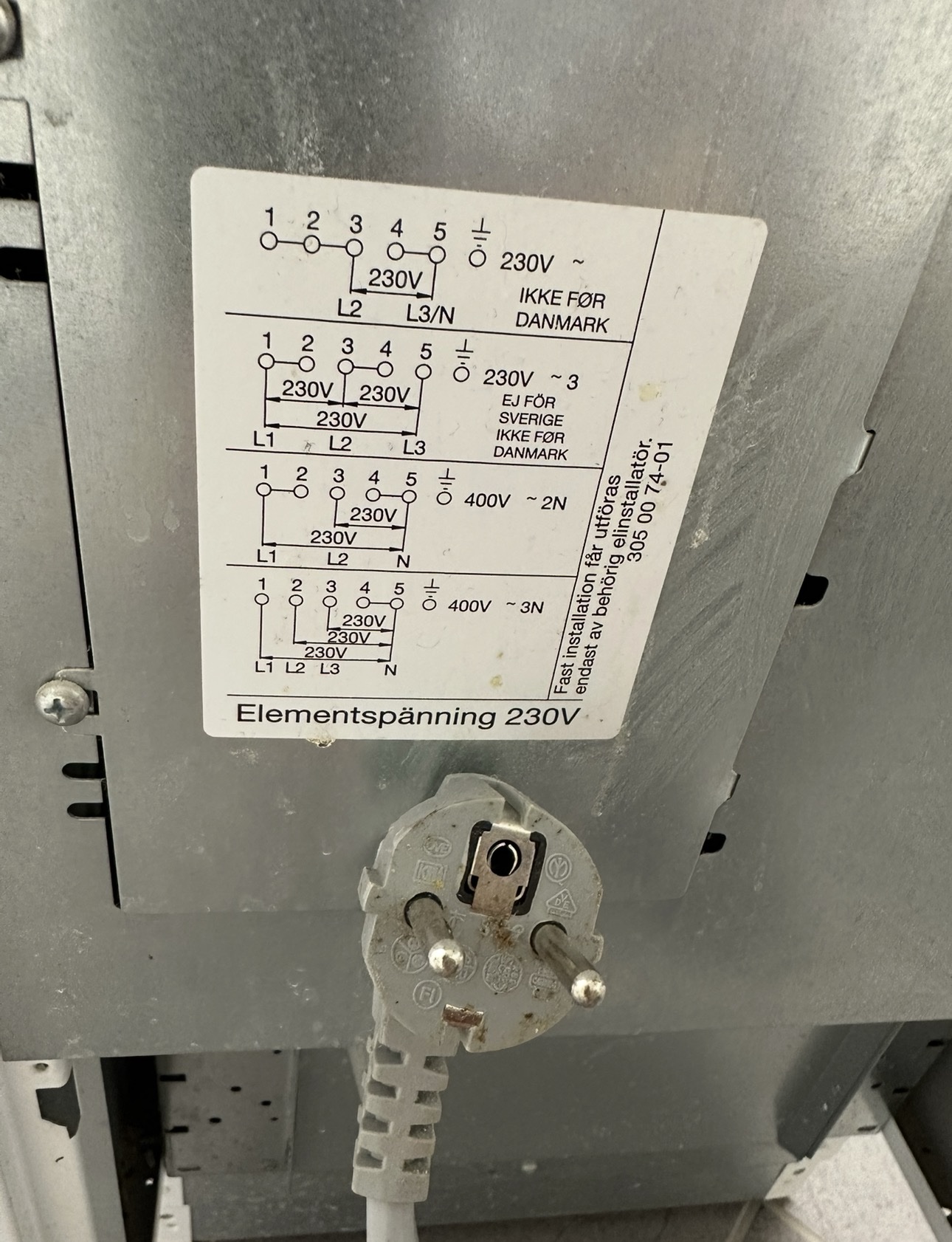 Electrolux spis 40 cm – 230V – Begagnad - Bild 2