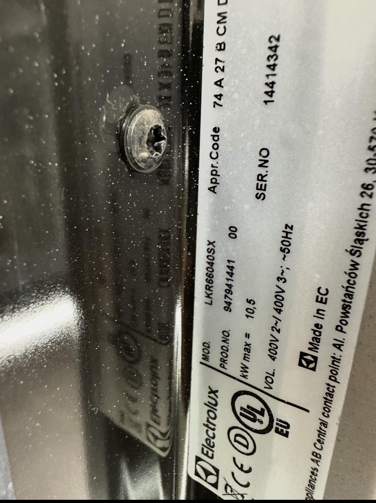 Electrolux Serie 600 Keramikspis LKR66040SX (60cm 400 volt) - Bild 8