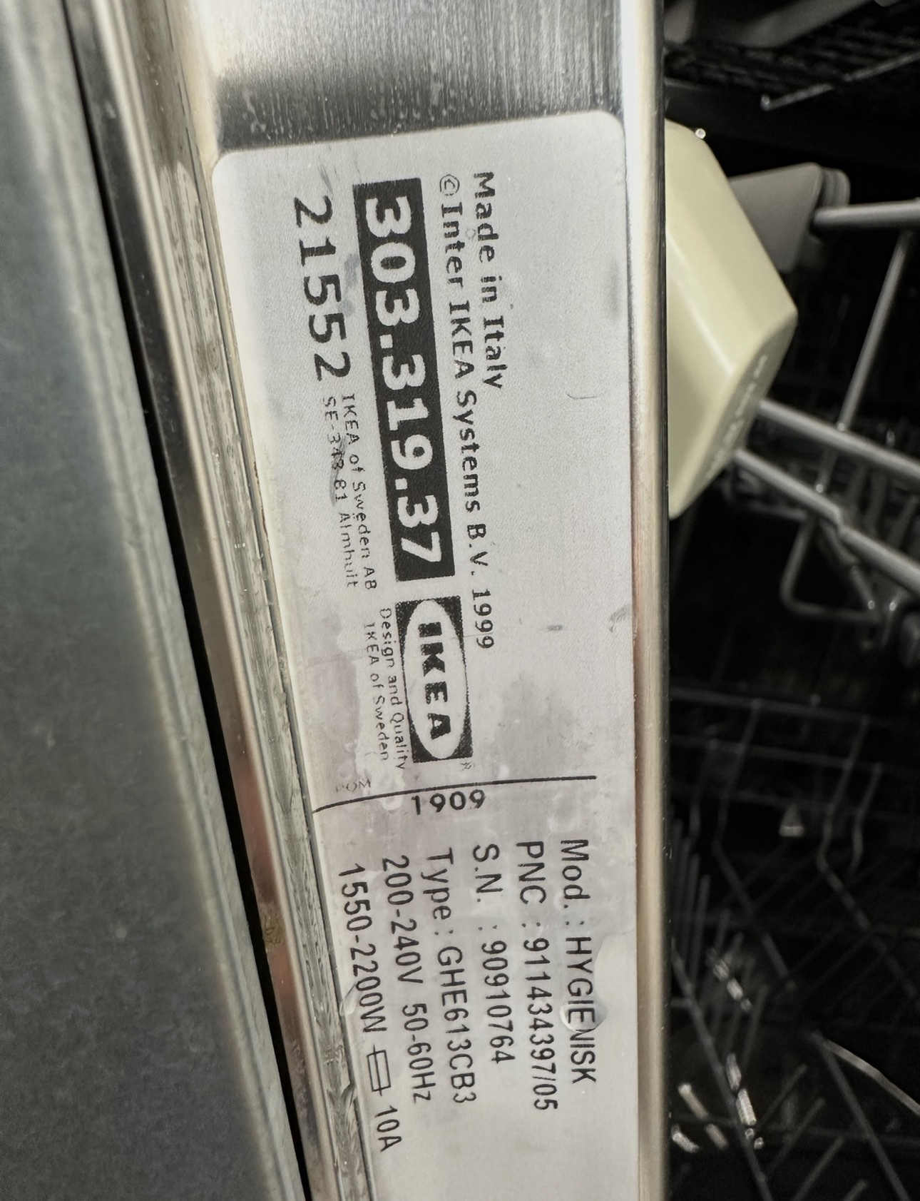 IKEA HYGIENISK Integrerad Diskmaskin – 60 cm - Bild 8
