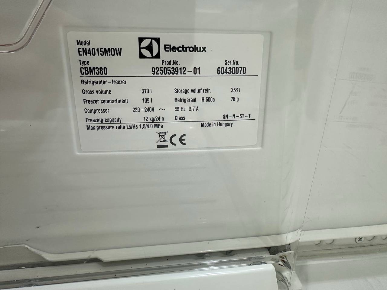 Electrolux kyl/frys – 200 cm – 3200 kr begagnad - Bild 12