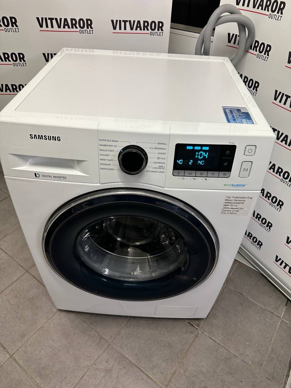 Samsung EcoBubble 8 kg Tvättmaskin – 1 900 kr - Bild 7