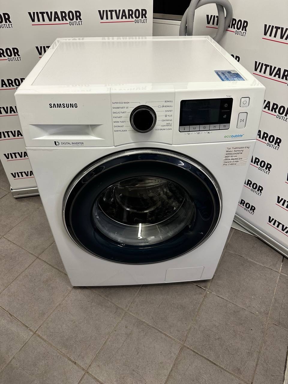 Samsung EcoBubble 8 kg Tvättmaskin – 1 900 kr - Bild 2