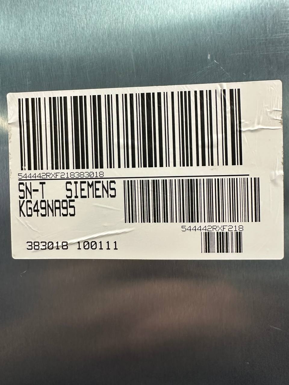 Begagnad Siemens KG49NA95 kyl/frys NoFrost rostfri 389 L - Bild 9