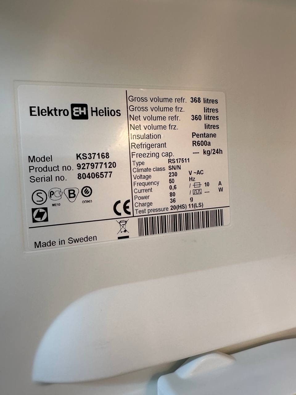 Elektro Helios Kylskåp 175 cm – Endast 900 kr! - Bild 10