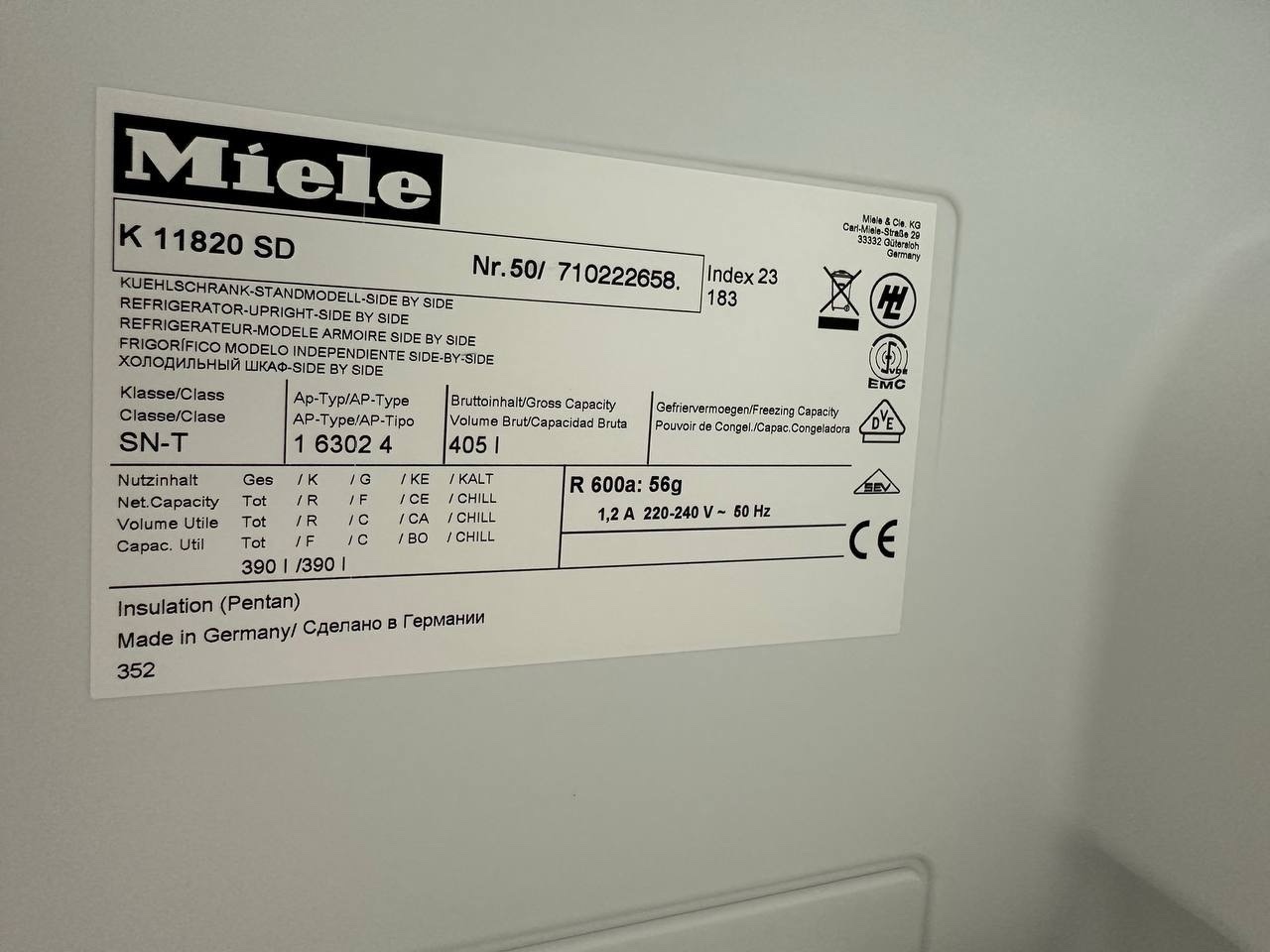 Miele kyl & frys i par – NoFrost – 5 900 kr - Bild 9