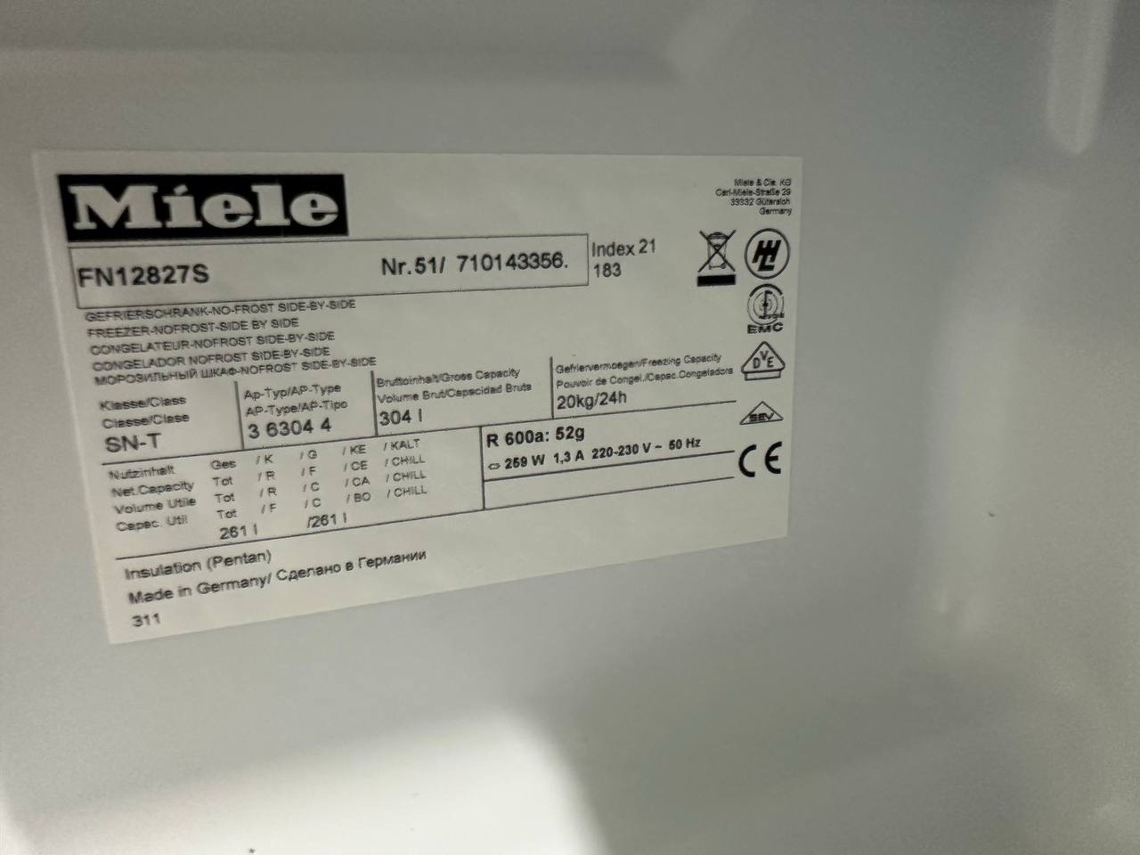Miele kyl & frys i par – NoFrost – 5 900 kr - Bild 13