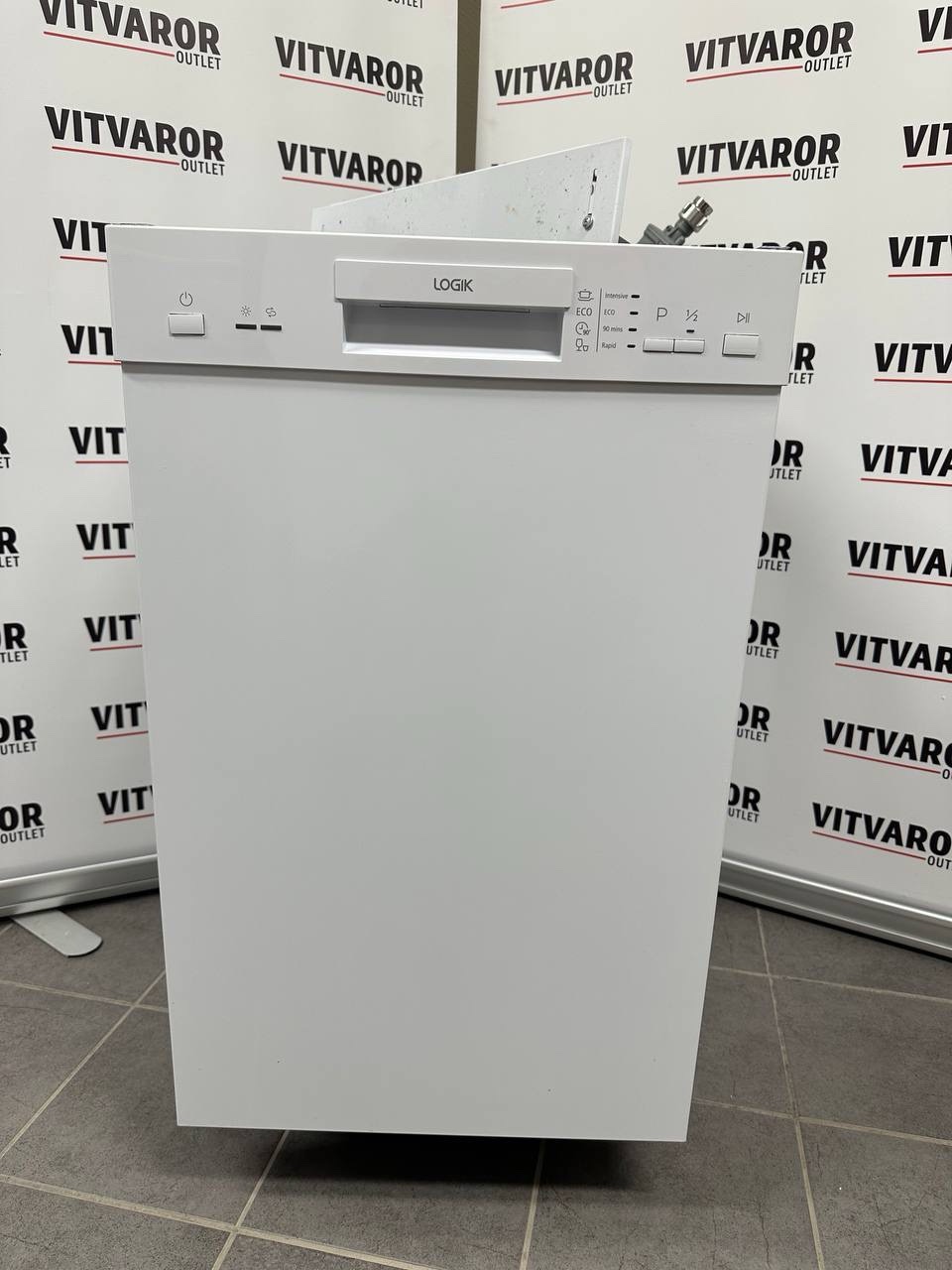Logik diskmaskin 45 cm – vit – smidig modell