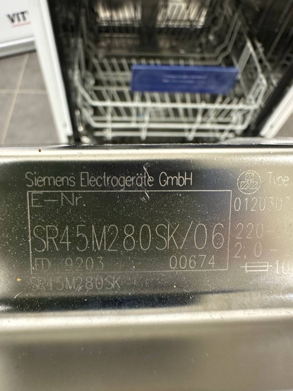 Siemens diskmaskin 45 cm – vit – besticklåda - Bild 6