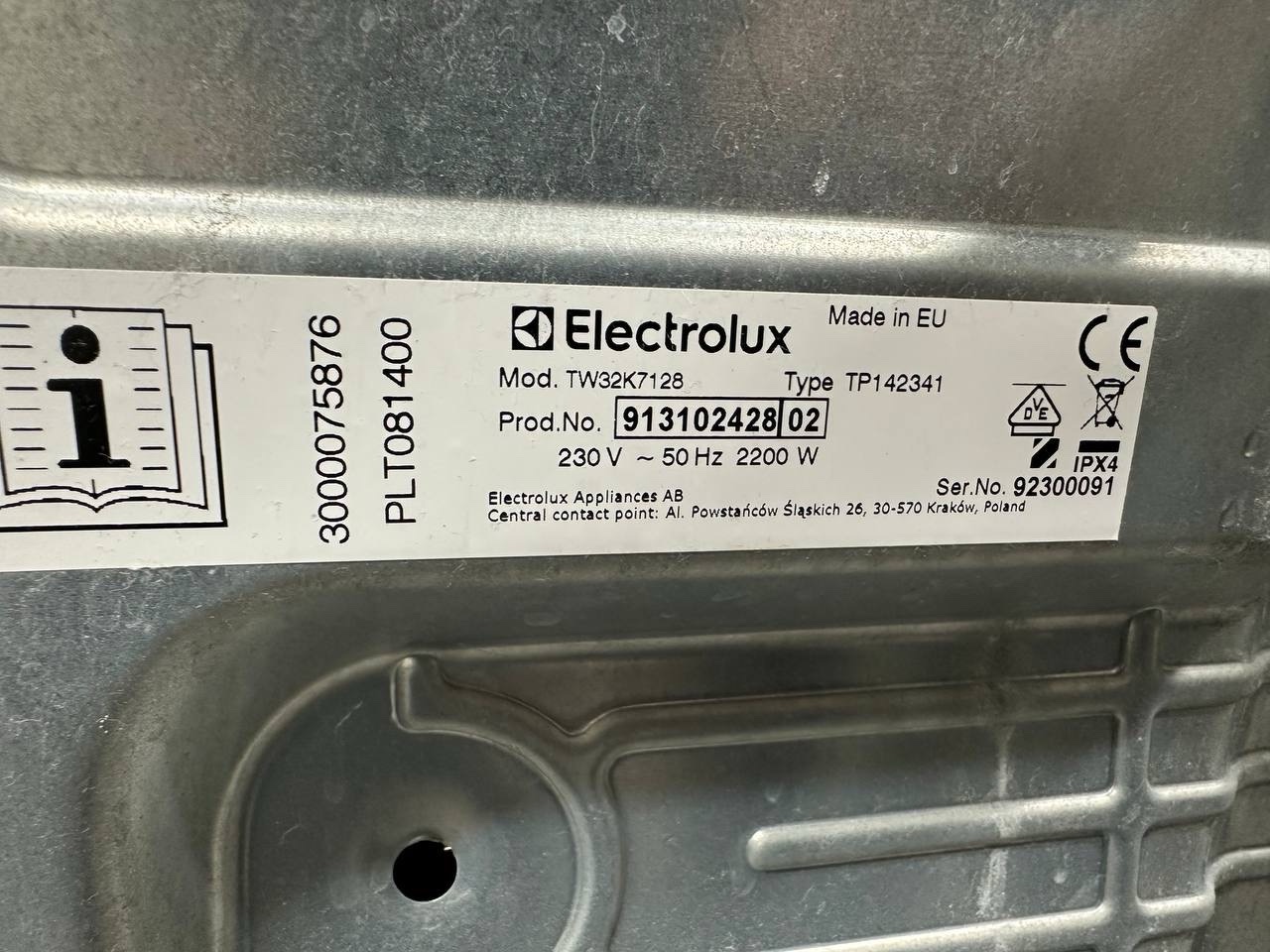 Electrolux toppmatad tvättmaskin 7 kg – 40 cm bred - Bild 11