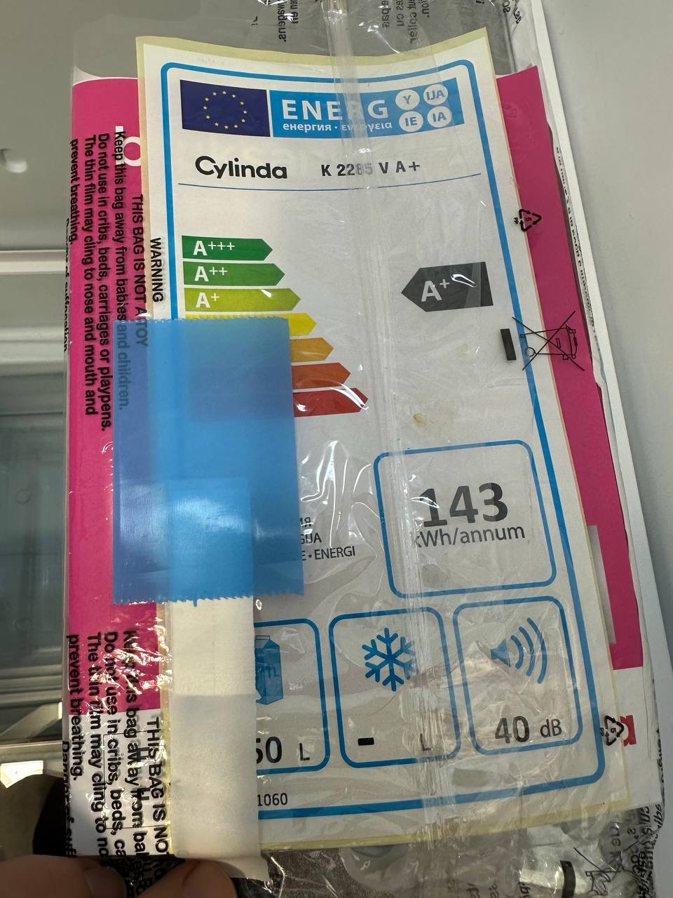Cylinda kyl & frys – matchande par – vit - Bild 4