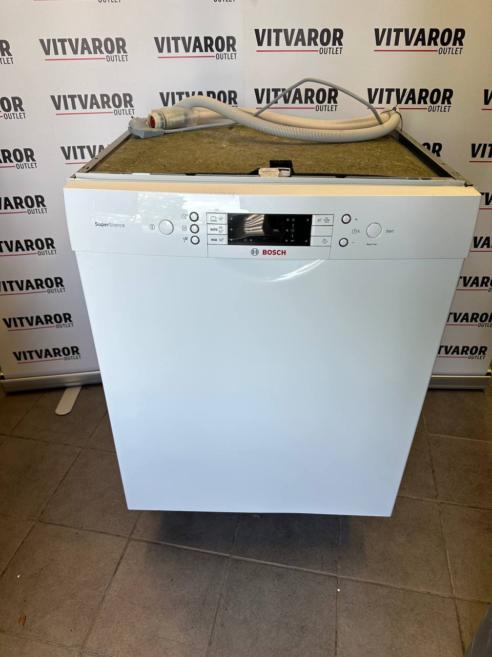 Bosch SMU51M12SK/A3 integrerad diskmaskin framifrån