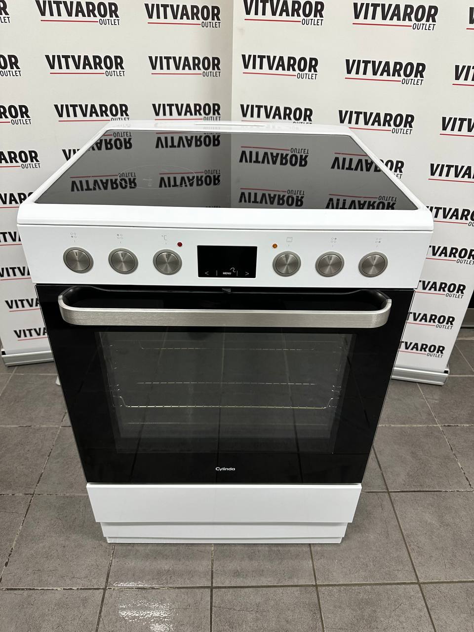 Cylinda S71064KVES Keramisk Spis med Varmluft
