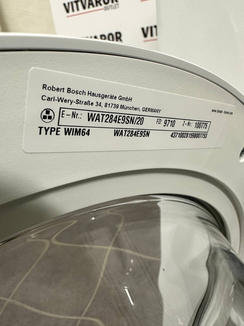 Bosch tvättmaskin från sidan