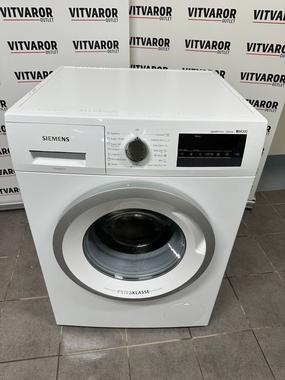 Siemens iQ300 tvättmaskin med LED-display