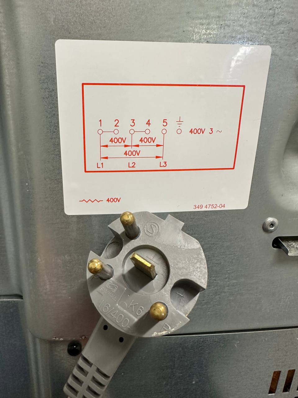 Typskylt Electrolux EKC60154