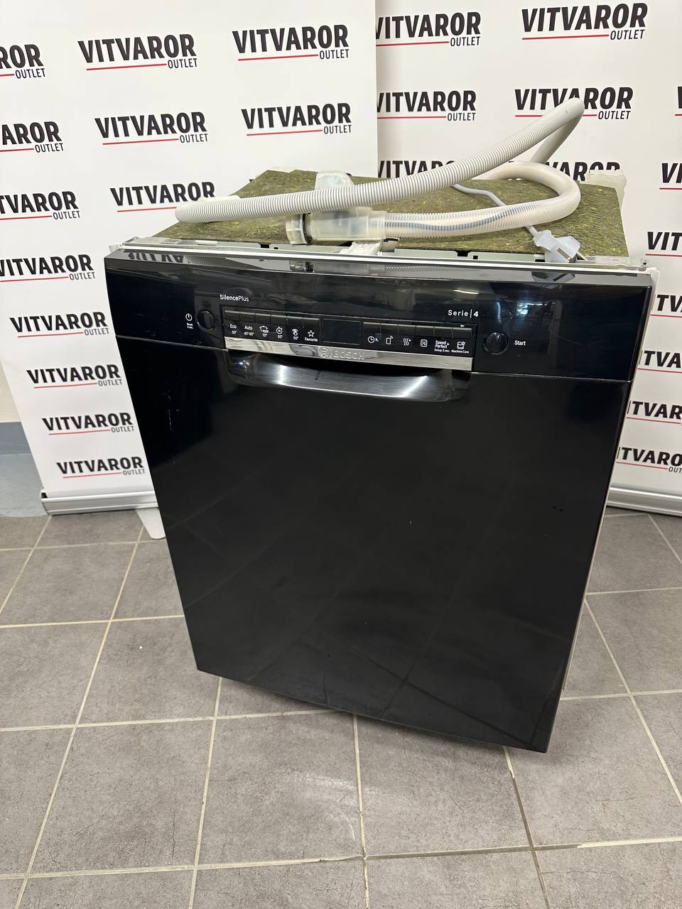 Begagnad Bosch SMU4HAB48S/13 underbyggd diskmaskin svart
