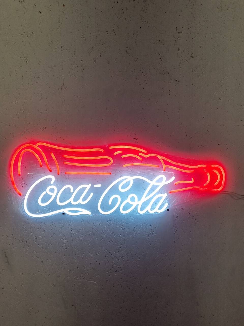 LED neonskylt Coca-Cola 120×50 cm med flaska
