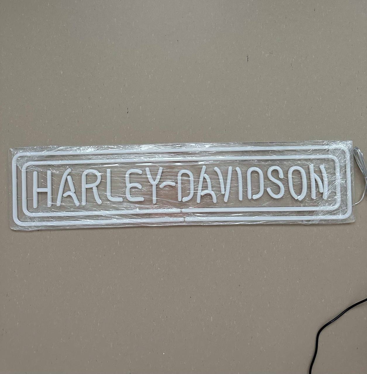 Ny Harley-Davidson LED neonskylt på transparent akryl