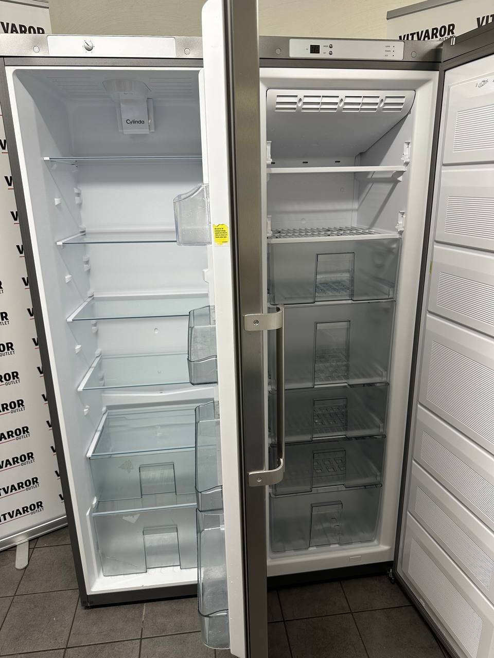 Cylinda kylskåp och frysskåp 2285 rostfritt