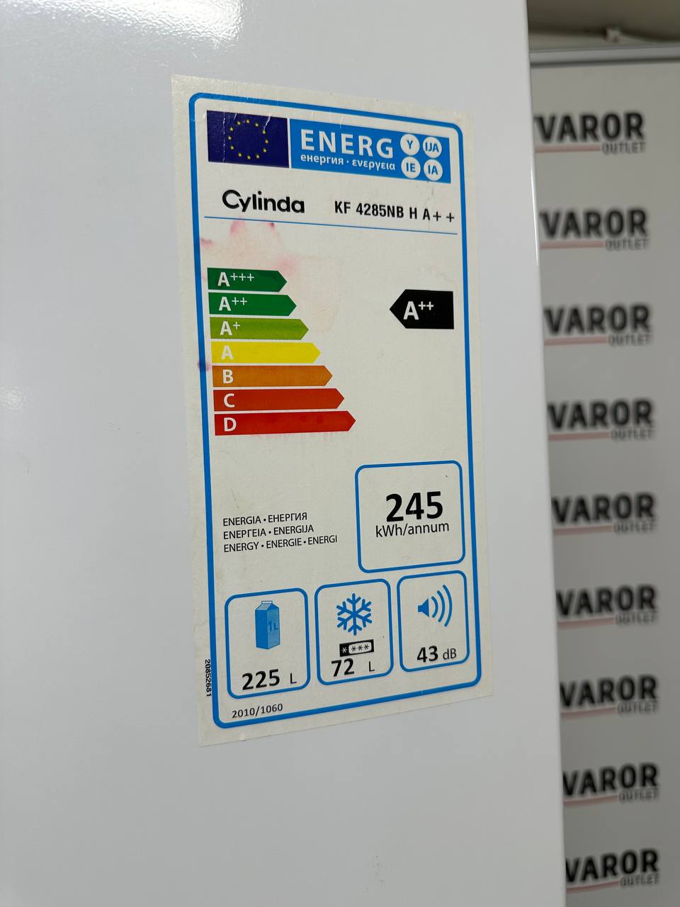 Begagnad Cylinda kyl/frys energiklass A++