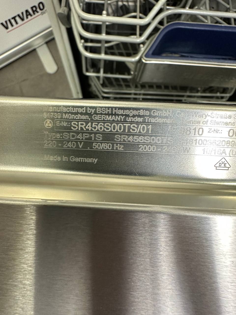 Siemens SR456S00TS Zeolith diskmaskin