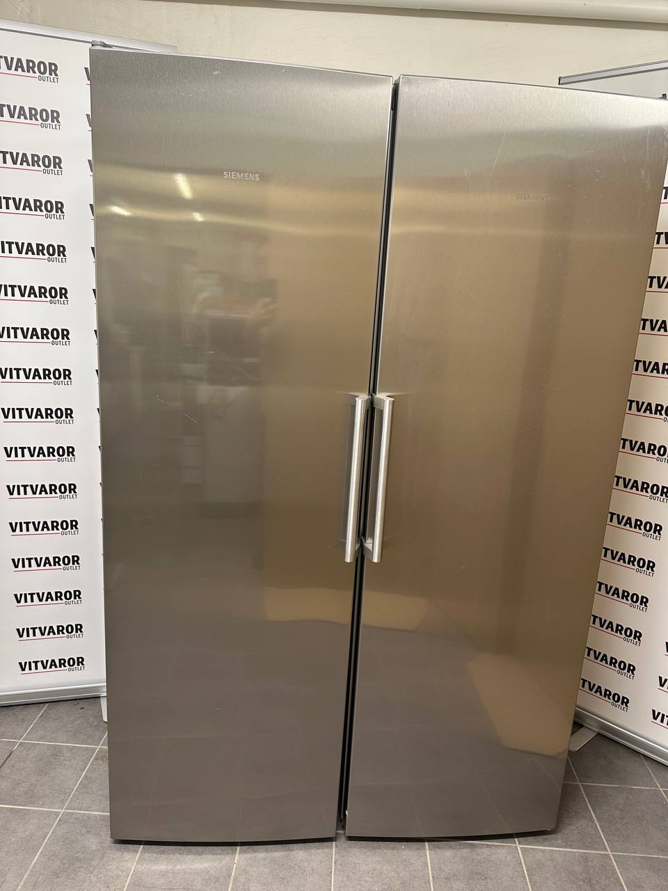 Begagnat Siemens kyl- och fryspaket KS36VVI30/04 + GS36NVI30/03 – rostfritt - Bild 2