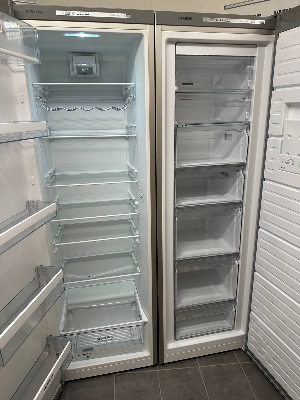 Begagnat Siemens kyl- och fryspaket KS36VVI30/04 + GS36NVI30/03 – rostfritt - Bild 5
