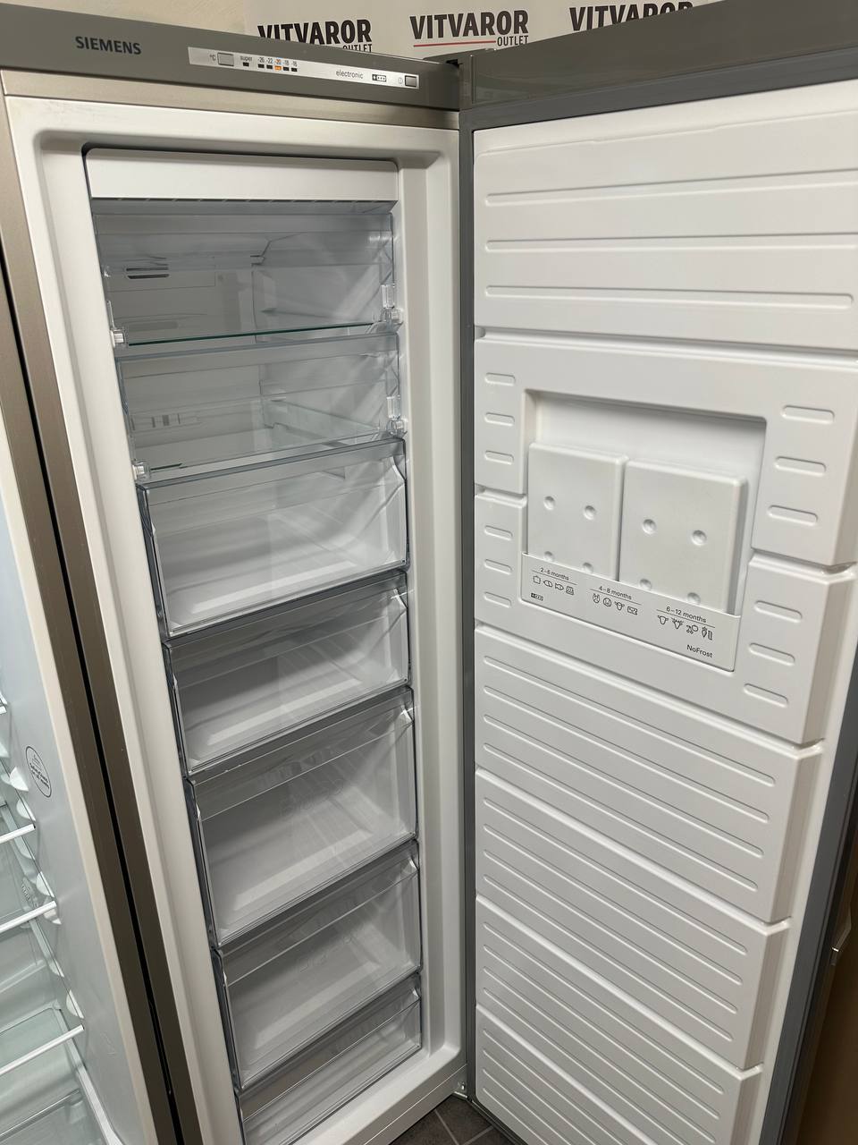 Begagnat Siemens kyl- och fryspaket KS36VVI30/04 + GS36NVI30/03 – rostfritt - Bild 11