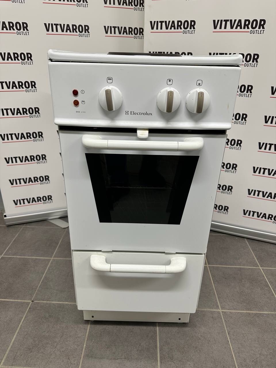 Begagnad Electrolux spis 40 cm EKE 4100 vit – huvudbild