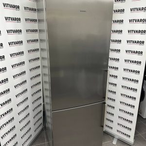 Begagnad Siemens KG49EBI40 kyl frys 200 cm i rostfritt stål