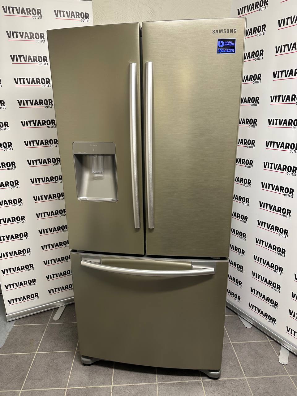 Samsung RF62QEPN French Door kyl/frys i rostfri design med vattenautomat